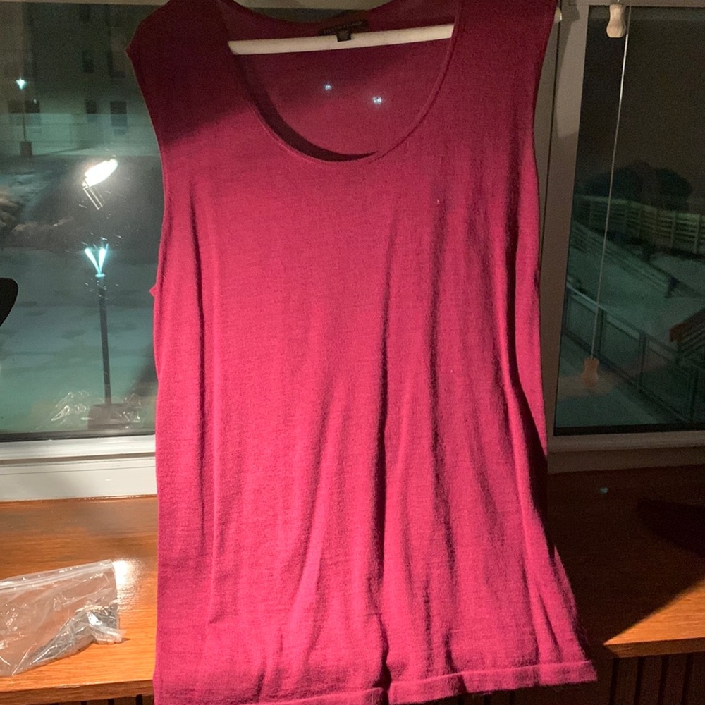 Eileen fisher size large. Beautiful maroon color, once worn
